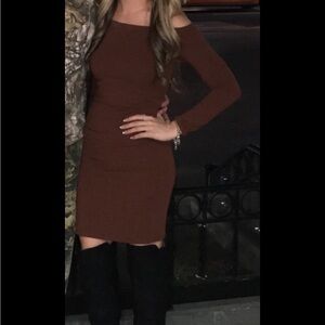 CottonOn Off The Shoulder Sweater Dress